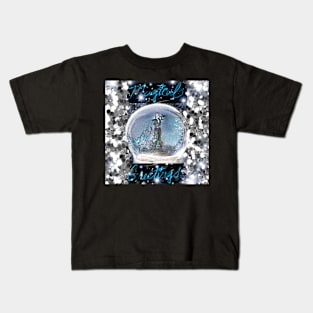 Wolfspirit Elf Gazing Globe Kids T-Shirt